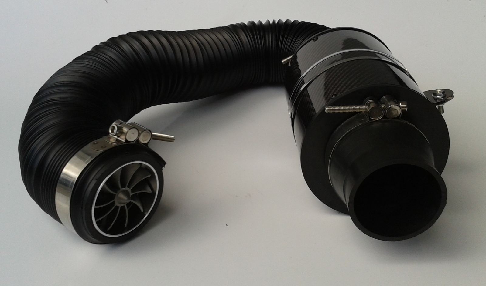 Filtro de ar CDA  já montado com tubo flexível e Air Power