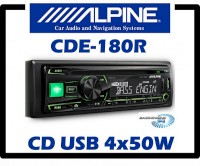 Auto Rádio Alpine CDE-180R com CD/MP3 /USB