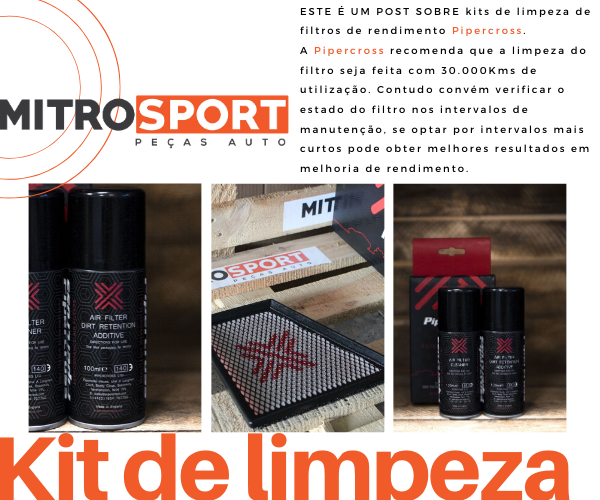 kit de limpeza filtros Pipercross