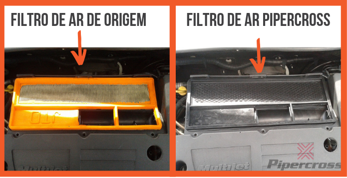 filtros de ar pipercross e filtros de ar de origem em fiat punto - ver na loja Mitrosport