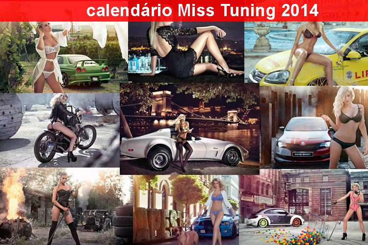 Calendário Miss Tuning 2014