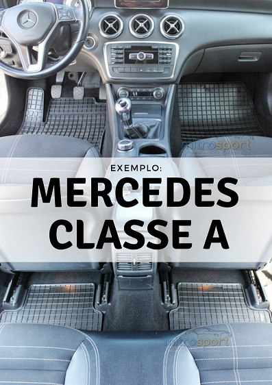 tapetes em borrracha mercedes classe a