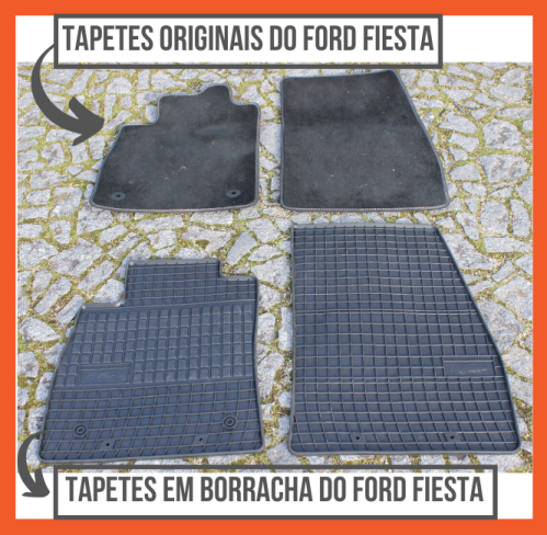 TAPETES EM BORRACHA DO FORD FIESTA DE 2018