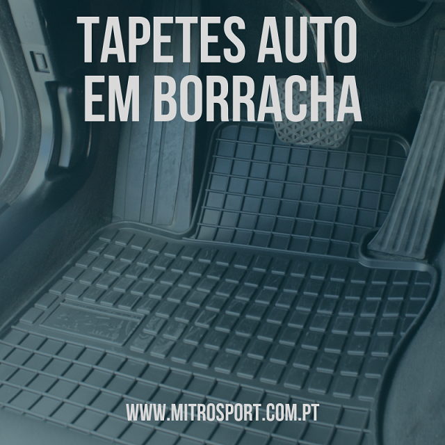 tapetes auto em borracha na Mitrosport - tapetes para carro especificos em borracha