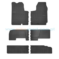 Tapetes em borracha para Nissan Primastar 3 filas 2001-2014