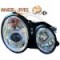 Farois Angel Eyes Cromados para Mercedes Classe E W210, ano 1995-1999