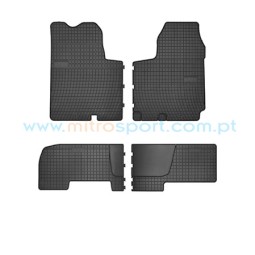 Tapetes em borracha para Renault Trafic II 2 filas 2001-2014