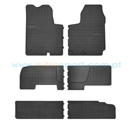 Tapetes em borracha para Renault Trafic II 3filas 2001-2014