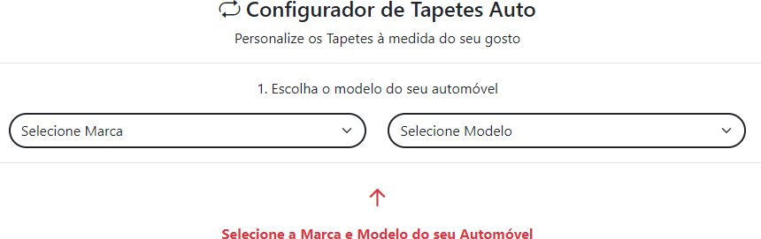 Configurador de Tapetes