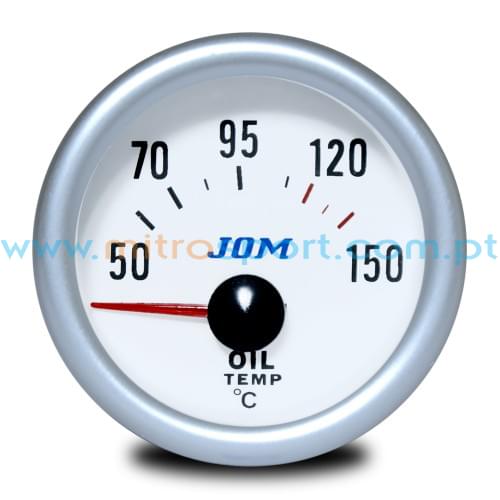 Manómetro Temperatura de Oleo Fundo Branco