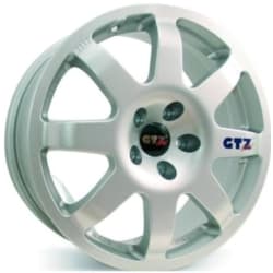 Jante GTZ Corse 2112 Grp. A 7.5x17" 4x100 ET40 Cinza Prata